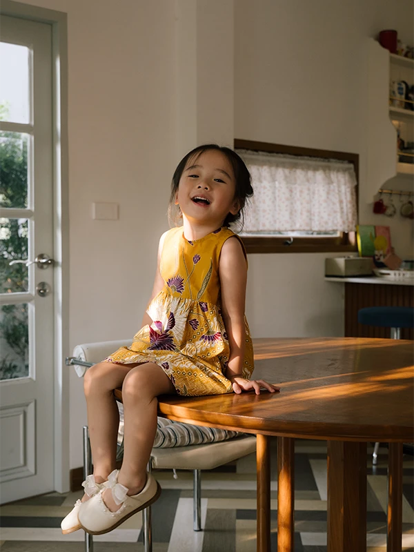 Family moment in Barehands’ Kinship batik