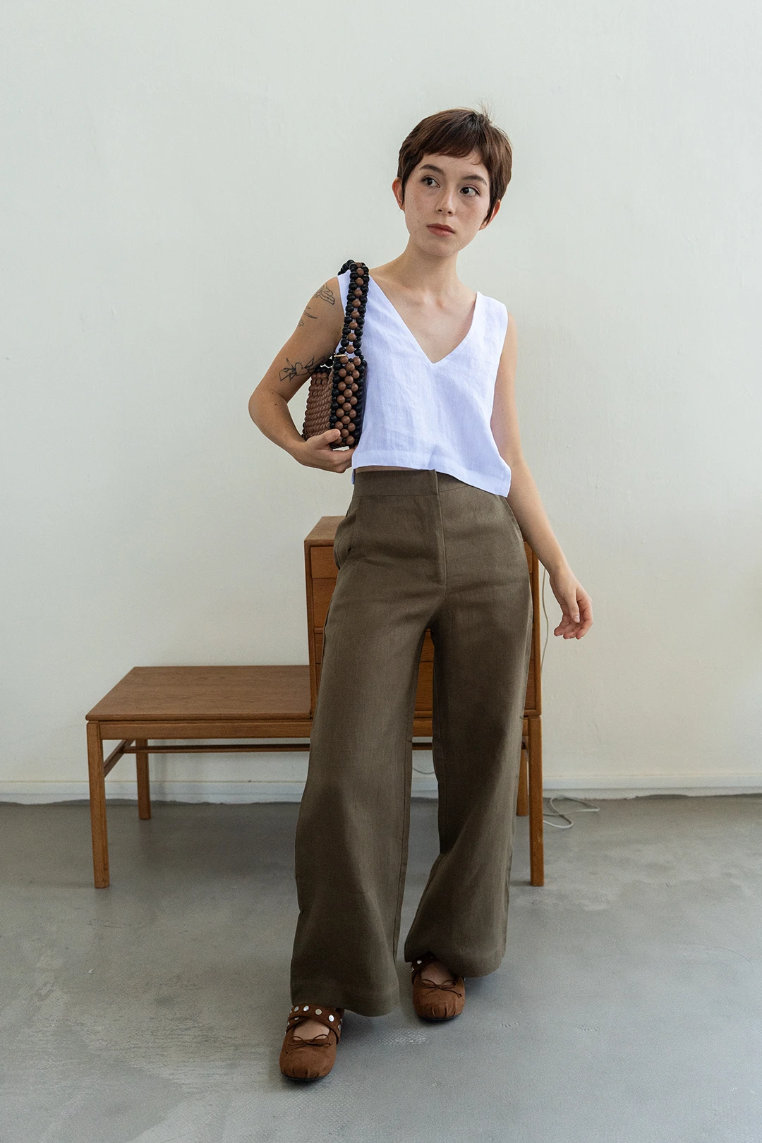 Ivy Long Pants in Oregano